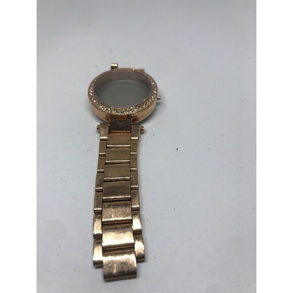 Michael Kors Watch Bracelet Links Case Parts Partial Band 18/16mm Rose Gold T480 - Picture 3 of 5